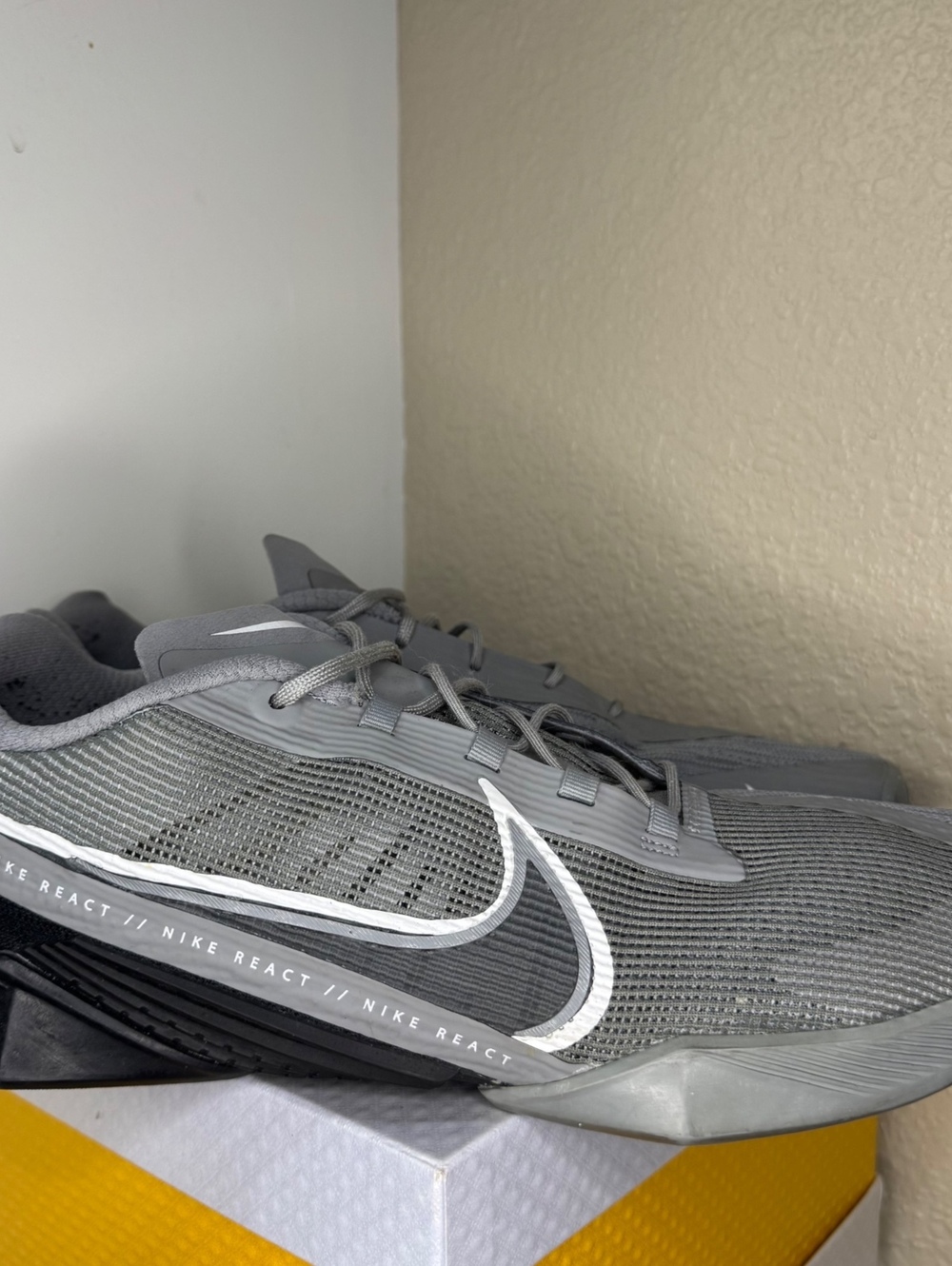 Nike React Metcon Turbo CT1243-002 Black Anthracite Men’s 12 Training Sneakers